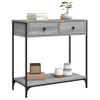 Vidaxl Mesa Consola Madera De Ingeniería Gris Sonoma 75x34,5x75 Cm