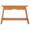 Vidaxl Mesa Consola Madera Maciza De Caoba 110x30x75 Cm Marrón