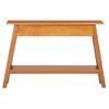 Vidaxl Mesa Consola Madera Maciza De Caoba 110x30x75 Cm Marrón