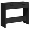 Vidaxl Mesa Consola Madera De Ingeniería Negro 90x36x75 Cm