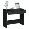 Vidaxl Mesa Consola Madera De Ingeniería Negro 90x36x75 Cm