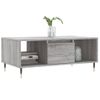 Vidaxl Mesa De Centro Madera Contrachapada Gris Sonoma 90x50x36,5 Cm