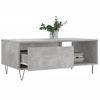 Vidaxl Mesa De Centro Madera Contrachapada Gris Hormigón 90x50x36,5 Cm