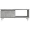 Vidaxl Mesa De Centro Madera Contrachapada Gris Hormigón 90x50x36,5 Cm