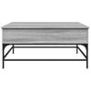 Vidaxl Mesa De Centro Madera Ingeniería Metal Gris Sonoma 95x95x45 Cm