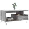 Vidaxl Mesa De Centro Madera Contrachapada Gris Sonoma 90x49x45 Cm