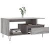 Vidaxl Mesa De Centro Madera Contrachapada Gris Sonoma 90x49x45 Cm