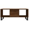 Vidaxl Mesa De Centro Madera Contrachapada Marrón Roble 90x50x36,5 Cm