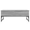 Vidaxl Mesa De Centro Madera Ingeniería Metal Gris Sonoma 100x50x40 Cm