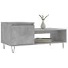 Vidaxl Mesa De Centro Madera Contrachapada Gris Hormigón 100x50x45 Cm