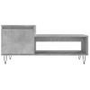 Vidaxl Mesa De Centro Madera Contrachapada Gris Hormigón 100x50x45 Cm