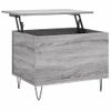 Vidaxl Mesa De Centro Madera Contrachapada Gris Sonoma 60x44,5x45 Cm