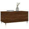 Vidaxl Mesa De Centro Madera Contrachapada Roble Marrón 90x44,5x45 Cm