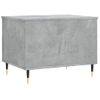 Vidaxl Mesa De Centro Madera Contrachapada Gris Hormigón 60x44,5x45 Cm