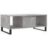 Vidaxl Mesa De Centro Madera Contrachapada Gris Hormigón 90x50x36,5 Cm