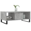 Vidaxl Mesa De Centro Madera Contrachapada Gris Hormigón 90x50x36,5 Cm