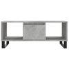 Vidaxl Mesa De Centro Madera Contrachapada Gris Hormigón 90x50x36,5 Cm