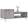 Vidaxl Mesa De Centro Madera Contrachapada Gris Sonoma 100x50x45 Cm