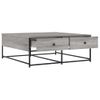 Vidaxl Mesa De Centro Madera De Ingeniería Gris Sonoma 100x99x40 Cm