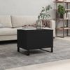 Vidaxl Mesa De Centro Madera Contrachapada Negro 60x44,5x45 Cm