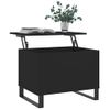 Vidaxl Mesa De Centro Madera Contrachapada Negro 60x44,5x45 Cm