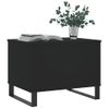 Vidaxl Mesa De Centro Madera Contrachapada Negro 60x44,5x45 Cm