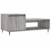 Vidaxl Mesa De Centro Madera Contrachapada Gris Sonoma 100x50x45 Cm