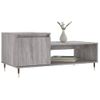 Vidaxl Mesa De Centro Madera Contrachapada Gris Sonoma 100x50x45 Cm