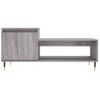 Vidaxl Mesa De Centro Madera Contrachapada Gris Sonoma 100x50x45 Cm