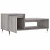 Vidaxl Mesa De Centro Madera Contrachapada Gris Sonoma 100x50x45 Cm