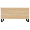 Vidaxl Mesa De Centro Madera Contrachapada Roble Sonoma 90x44,5x45 Cm Marrón