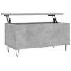 Vidaxl Mesa De Centro Madera Contrachapada Gris Hormigón 90x44,5x45 Cm