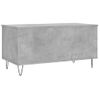 Vidaxl Mesa De Centro Madera Contrachapada Gris Hormigón 90x44,5x45 Cm