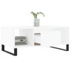 Vidaxl Mesa De Centro Madera Contrachapada Blanco 90x50x36,5 Cm