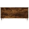 Vidaxl Mesa De Centro Madera Contrachapada Roble Ahumado 90x44,5x45 Cm Marrón