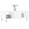 Vidaxl Mesa De Centro Madera Contrachapada Blanco 90x50x36,5 Cm