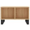 Vidaxl Mesa De Centro Madera Contrachapada Roble Sonoma 60x50x36,5 Cm Marrón