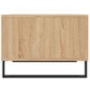 Vidaxl Mesa De Centro Madera Contrachapada Roble Sonoma 60x50x36,5 Cm Marrón