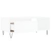 Vidaxl Mesa De Centro Madera Contrachapada Blanco 90x50x36,5 Cm