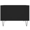 Vidaxl Mesa De Centro Madera Contrachapada Negro 60x50x36,5 Cm