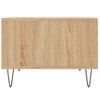 Vidaxl Mesa De Centro Madera Contrachapada Roble Sonoma 60x50x36,5 Cm Marrón