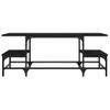 Vidaxl Mesa De Centro Madera Contrachapada Negro 100x50,5x40 Cm