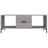 Vidaxl Mesa De Centro Madera Contrachapada Gris Sonoma 102x50x40 Cm