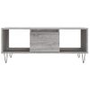 Vidaxl Mesa De Centro Madera Contrachapada Gris Sonoma 90x50x36,5 Cm