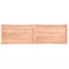 Vidaxl Tablero Mesa Madera Tratada Borde Natural Marrón 180x50x(2-4)cm