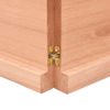 Vidaxl Tablero Mesa Madera Roble Tratada Marrón Claro 120x60x(2-4) Cm