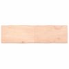 Vidaxl Tablero De Mesa Madera Maciza Borde Natural 180x50x(2-6) Cm Marrón