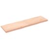 Vidaxl Tablero De Mesa Madera Maciza Borde Natural 180x50x(2-6) Cm Marrón