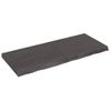 Vidaxl Tablero Mesa Madera Roble Tratada Marrón Oscuro 120x50x(2-6) Cm