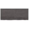 Vidaxl Tablero Mesa Madera Roble Tratada Marrón Oscuro 120x50x(2-6) Cm